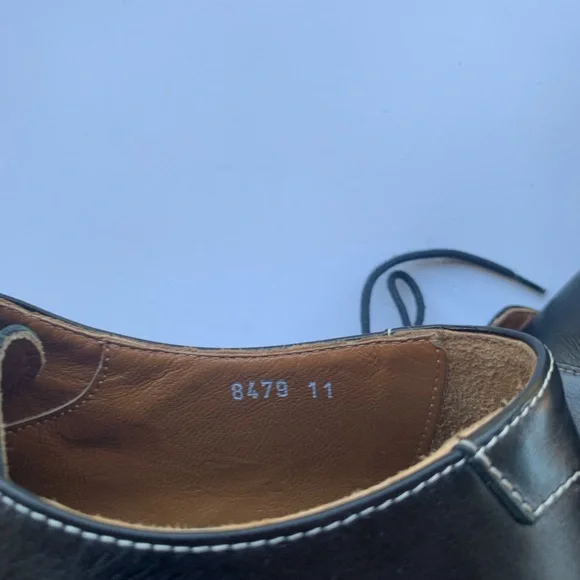Michael Toschi Men’s Romeo split Toe Black Leather dress shoe size 11